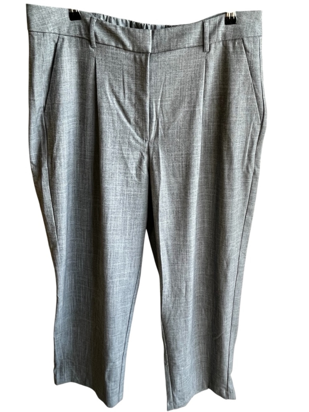 Old Navy Women’s Taylor Wide Leg Pleated Trousers Gray Dress Pants Size XL